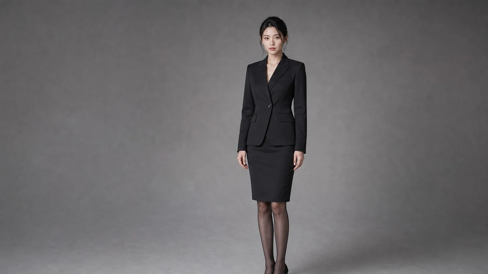 A single character reference that keeps face, posture, and wardrobe in one readable state.